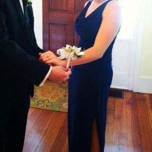 Ralph Lauren evening gown blue navy worn once